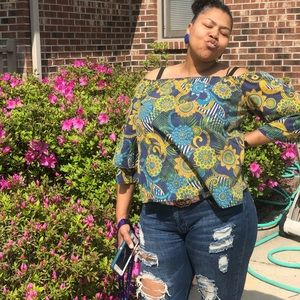 Off Shoulders Peplum Top